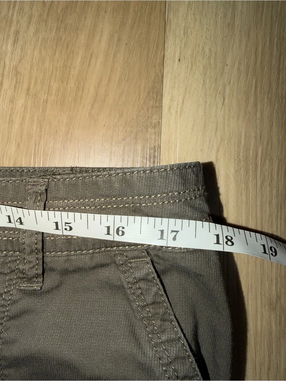 Sonoma Dark Olive Cargo Capris with Drawstring Hems